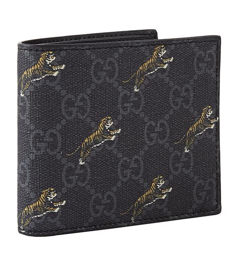 men gucci wallet tiger black|gucci bengal tiger wallet.